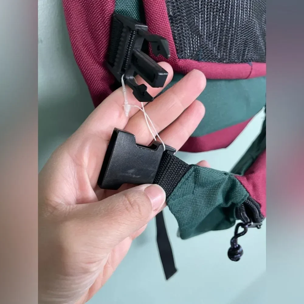 Rucksack International Red and Green Outdoor Backpack and Fanny Pack Combo
